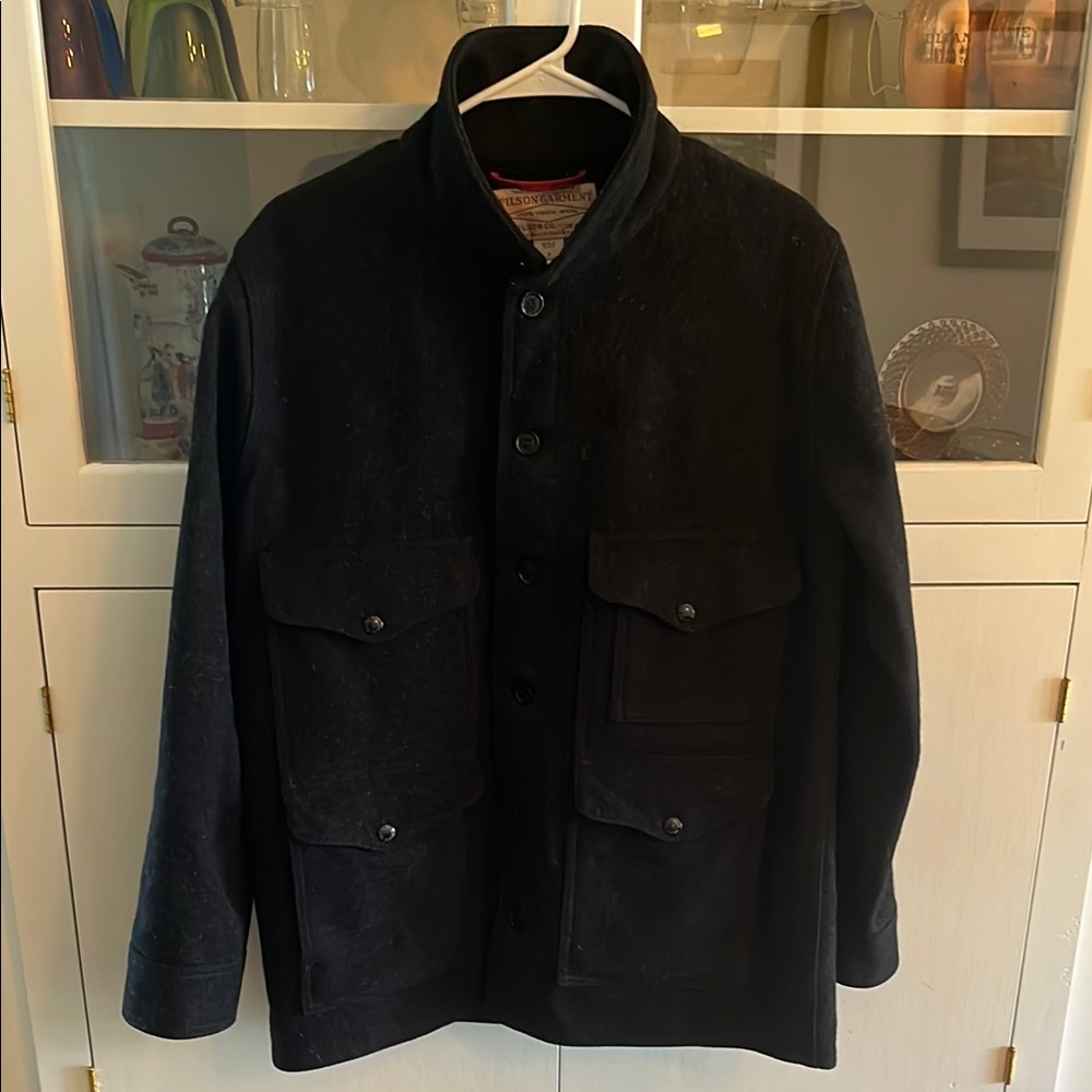 Filson Black Men's 100% Virgin Wool Jacket